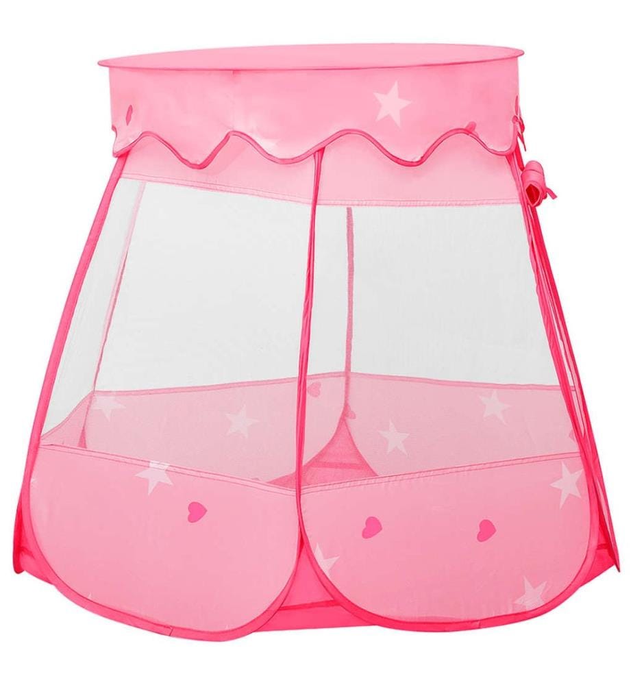 Kinder-Spielzelt mit 250 Bällen Rosa 102x102x82 cm
