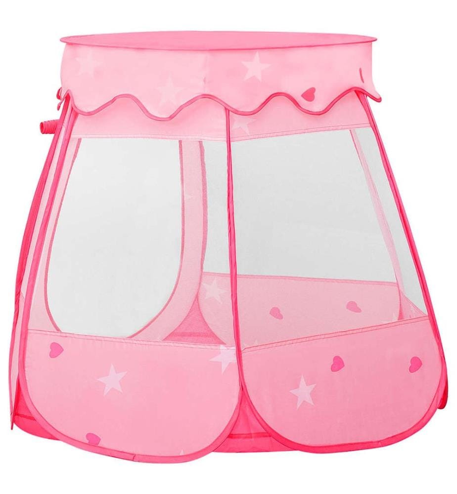 Kinder-Spielzelt mit 250 Bällen Rosa 102x102x82 cm