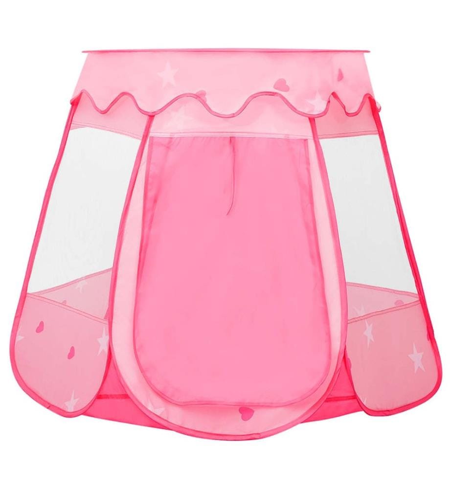 Kinder-Spielzelt mit 250 Bällen Rosa 102x102x82 cm