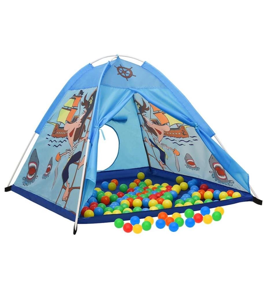 Spielzelt mit 250 Bällen Blau 120x120x90 cm