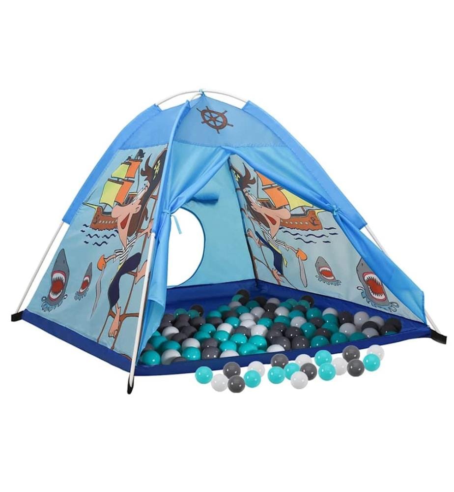 Spielzelt mit 250 Bällen Blau 120x120x90 cm
