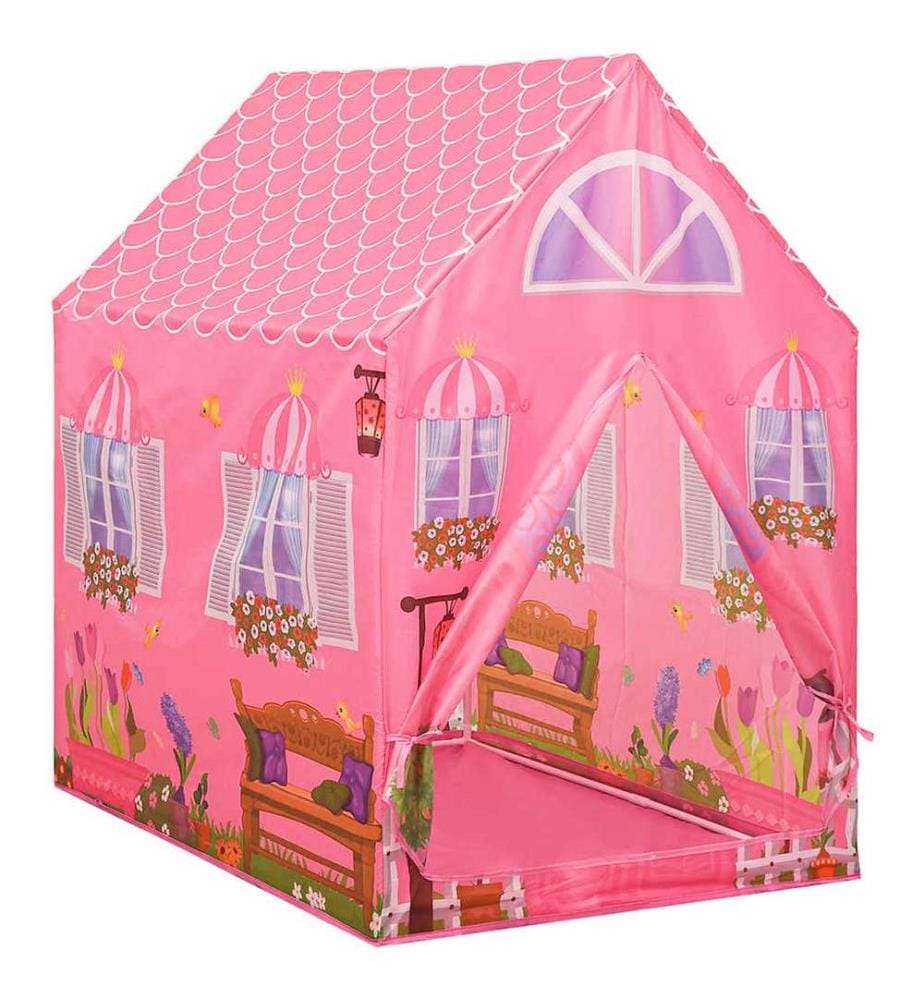 Kinder-Spielzelt mit 250 Bällen Rosa 69x94x104 cm