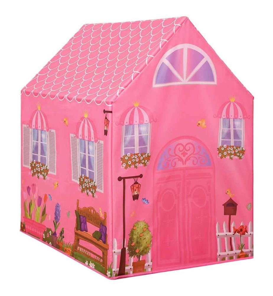 Kinder-Spielzelt mit 250 Bällen Rosa 69x94x104 cm