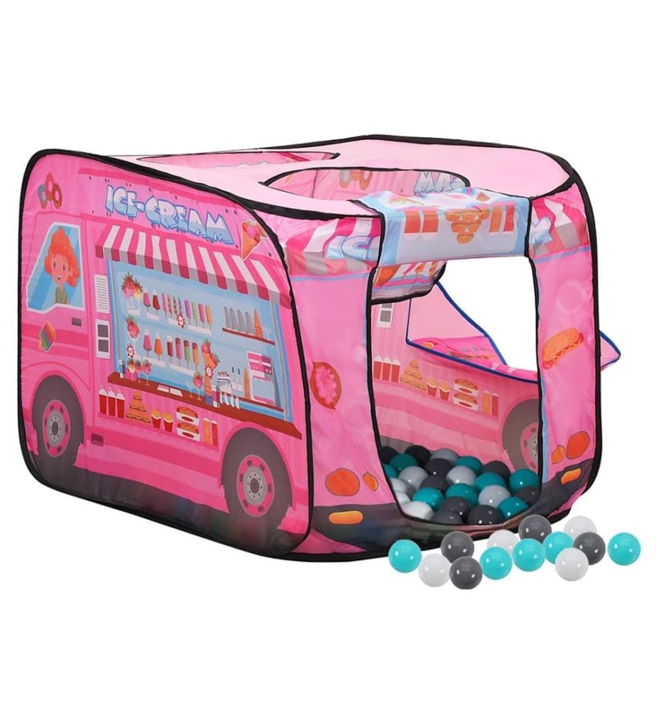 Kinder-Spielzelt mit 250 Bällen Rosa 70x112x70 cm