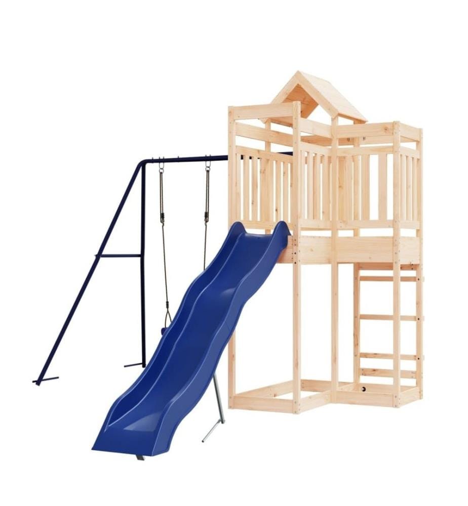 Aire de jeux d'extérieur bois de pin massif