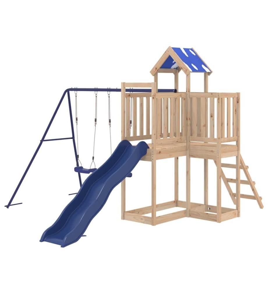 Aire de jeux d'extérieur bois de pin massif