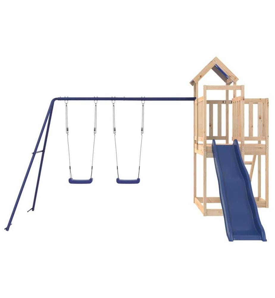 Aire de jeux d'extérieur bois de pin massif