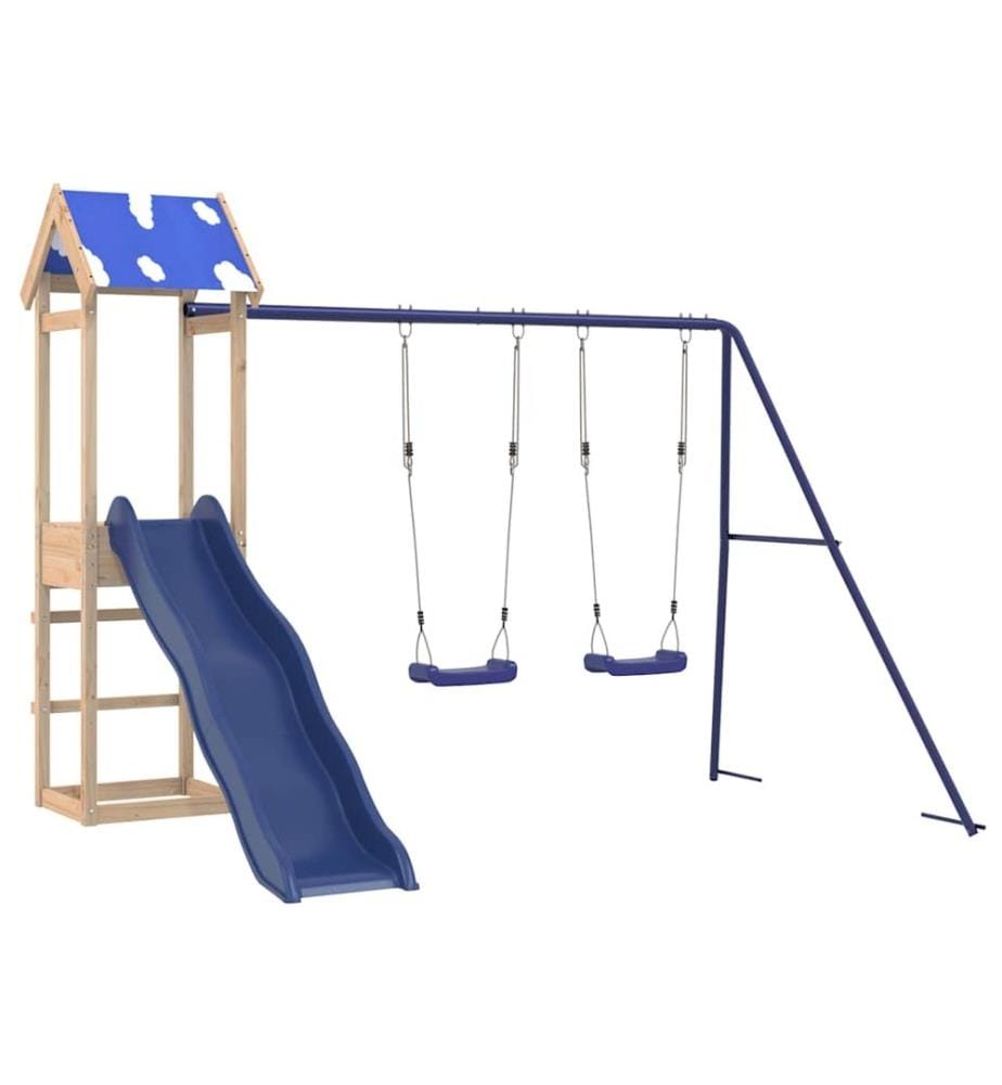Aire de jeux d'extérieur bois de pin massif
