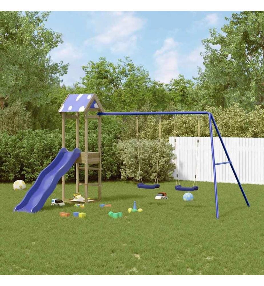 Aire de jeux d'extérieur bois de pin imprégné