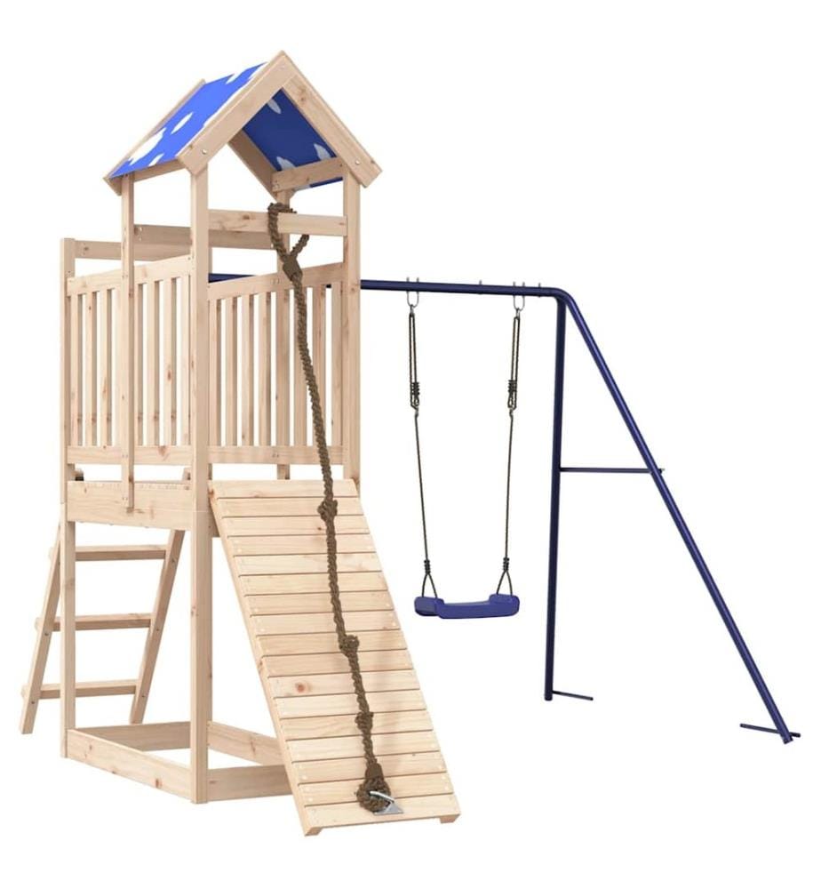 Spielturm Massivholz Kiefer