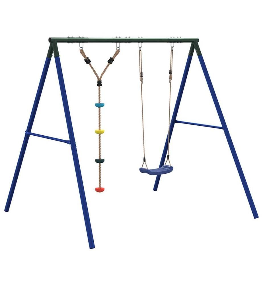 Schaukel-Set mit Schaukelsitz und Kletterschaukel