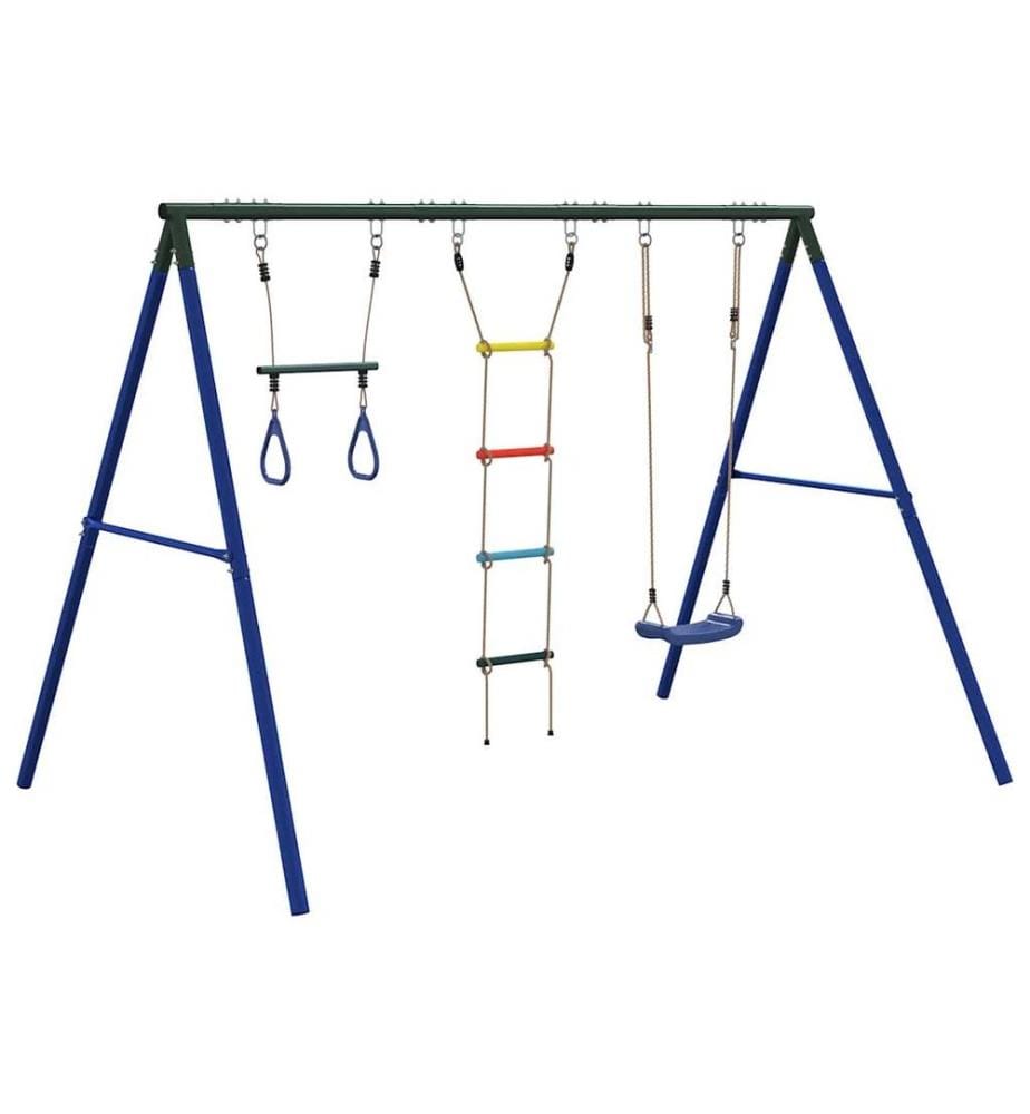 Schaukel-Set mit Schaukelsitz Trapez und Strickleiter