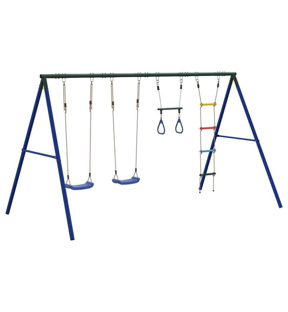 Schaukel-Set mit Schaukelsitzen Trapez und Strickleiter