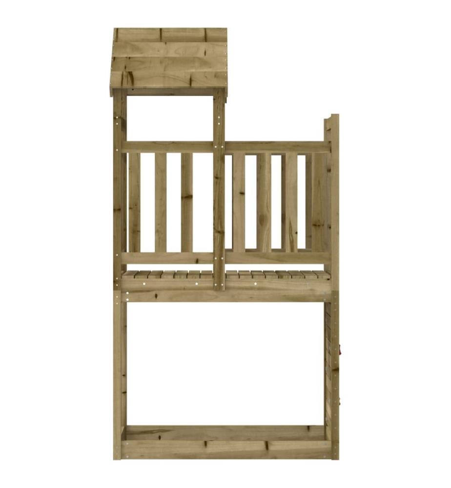 Tour de jeu Marron 53 x 110,5 x 214 cm Bois solide imprégné