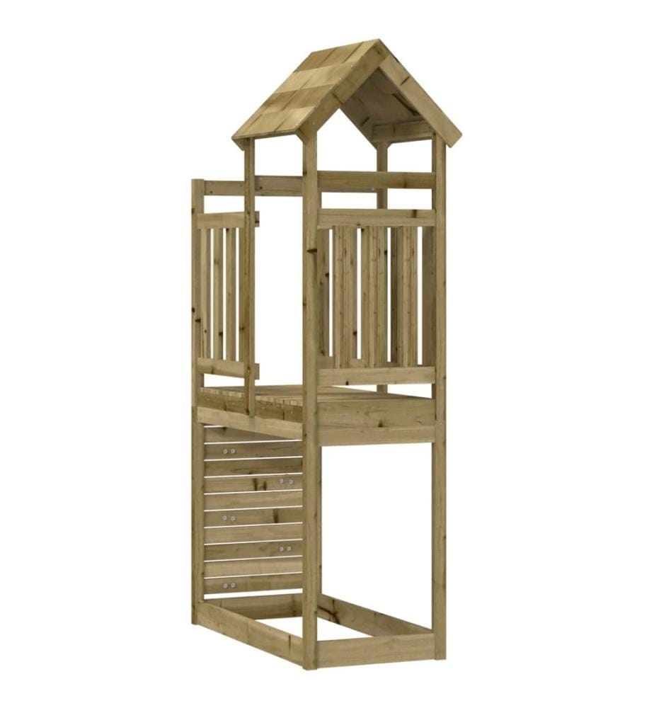 Tour de jeu Marron 53 x 110,5 x 214 cm Bois solide imprégné