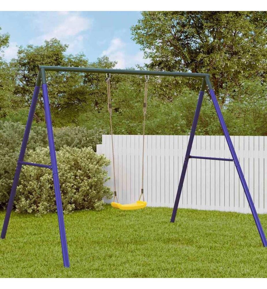 Balançoire d'extérieur d'enfants simple et corde réglable jaune