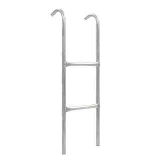 Échelle de trampoline à 2 marches Acier Argenté 102,6 cm