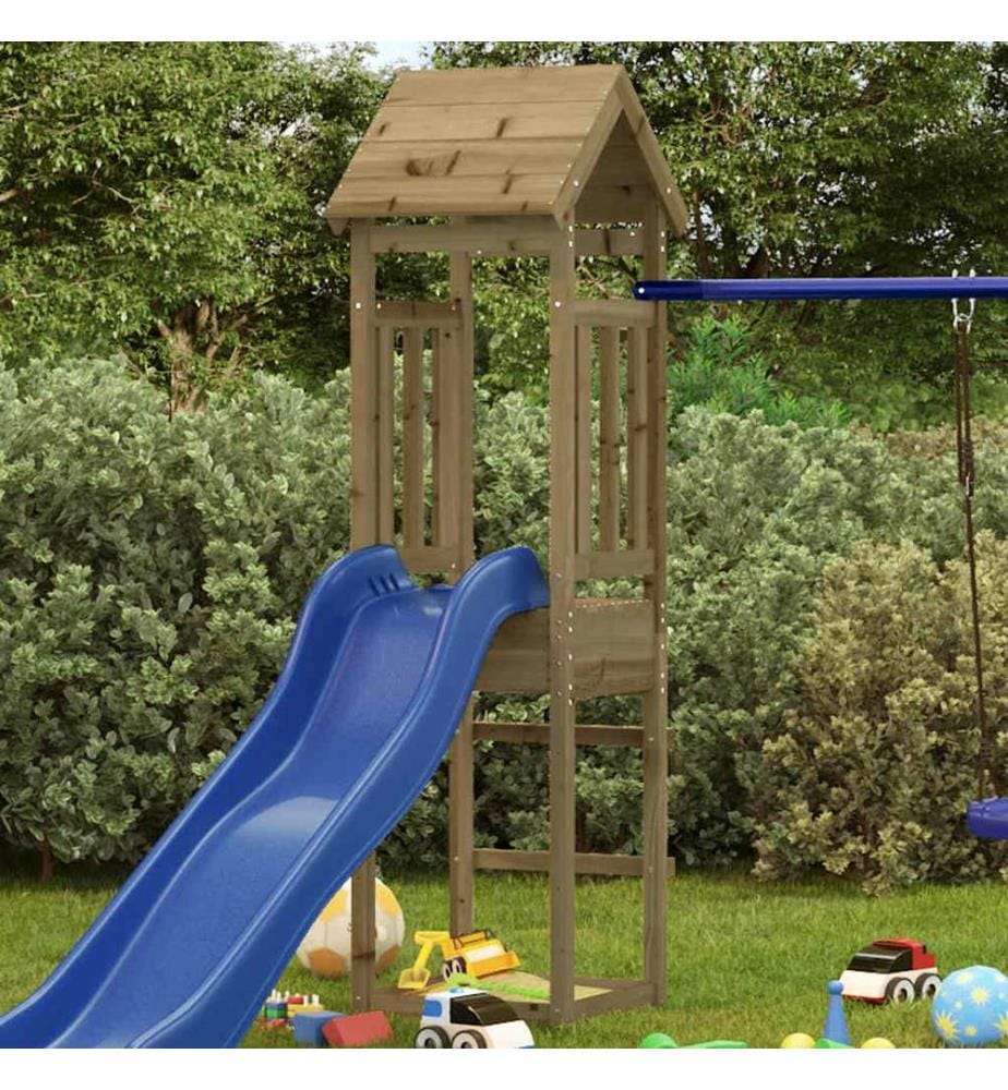 Torre gioco 52,5x46,5x206,5 cm pino impregnato