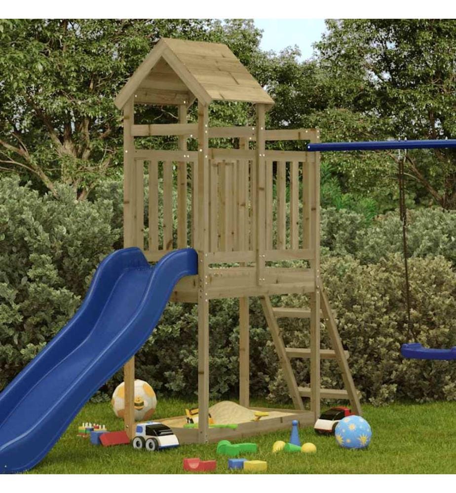 Area giochi da esterno 53x110x214 cm pino impregnato