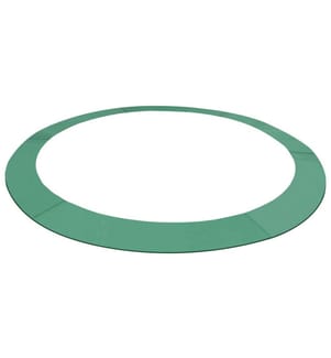 Tappetino di sicurezza rotondo per trampolino in PE verde da 3,96 m