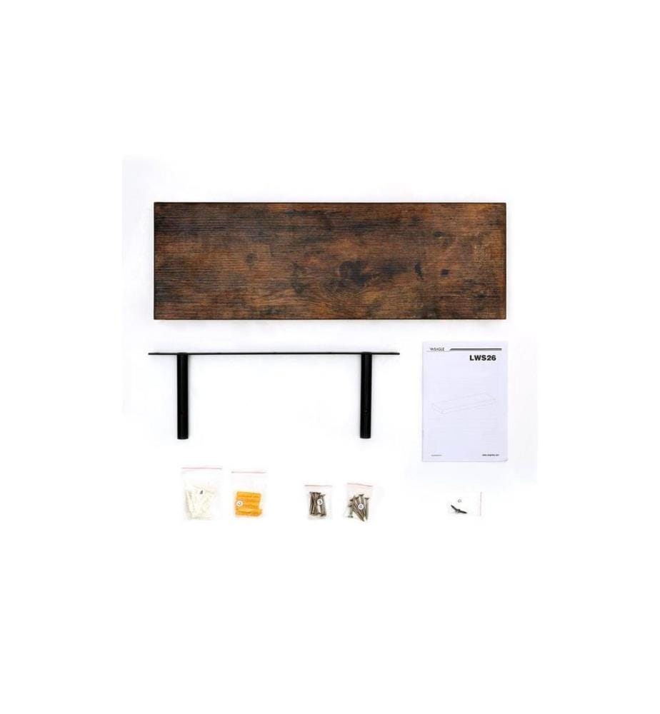 VASAGLE - Wandregal Ledge, 60 cm, Holz