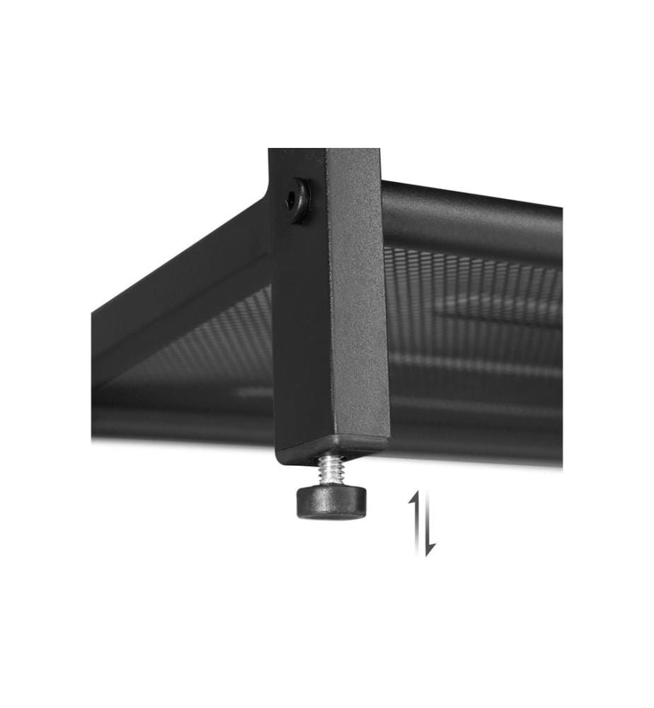 VASAGLE - Schuhregal mit 2 Ablagen 30 x 44.5 cm, Braun/Schwarz