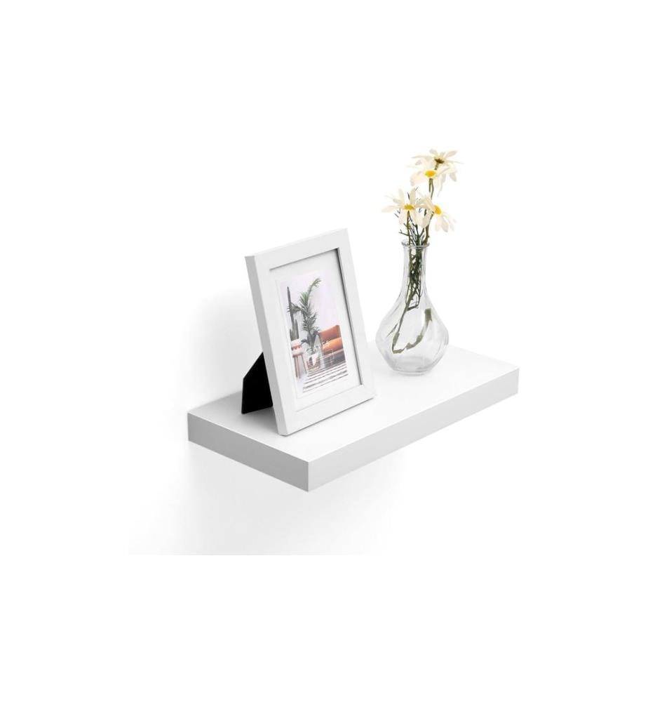 VASAGLE - Wandregal 40 x 3.8 cm, Weiss
