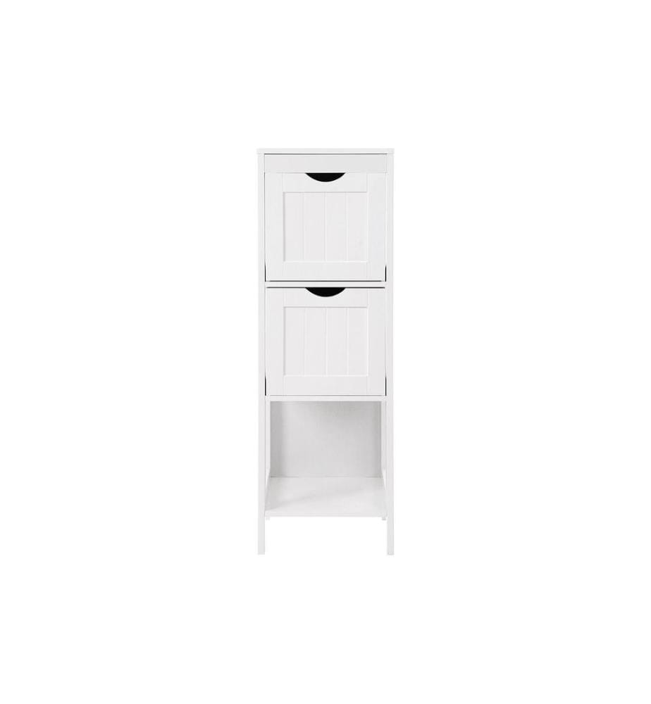 VASAGLE - Étagère avec 2 tiroirs 30 x 89 cm, Blanc