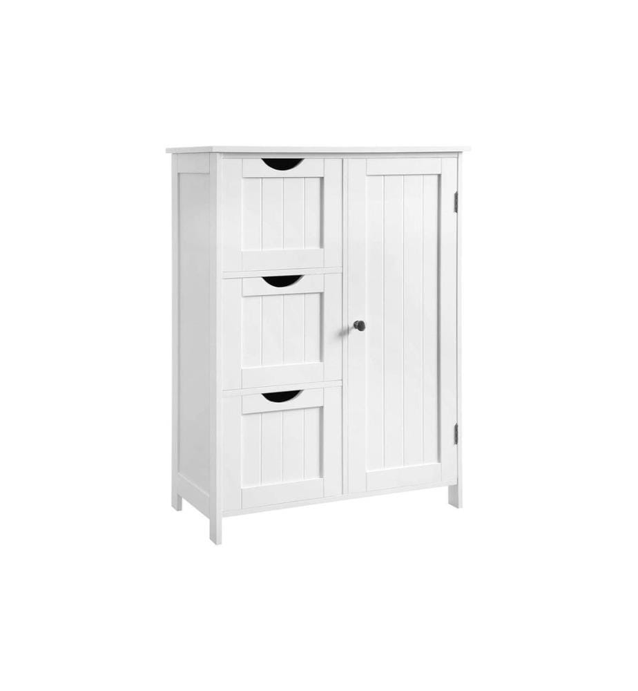 VASAGLE - Commode avec 3 tiroirs 60 x 81 cm, Blanc