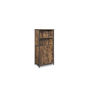 VASAGLE - Regal mit Türen 60 x 125 cm, Braun