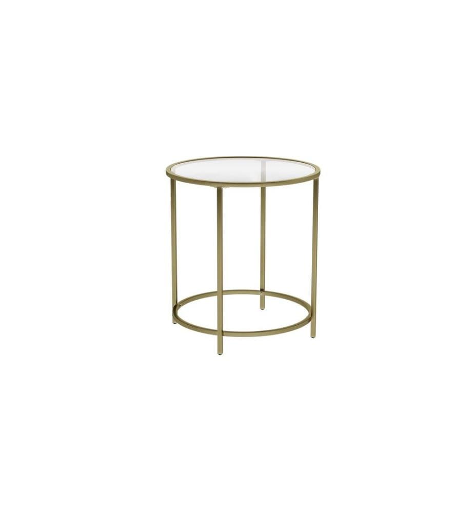 VASAGLE - Beistelltisch rund 50 x 55 cm, Gold