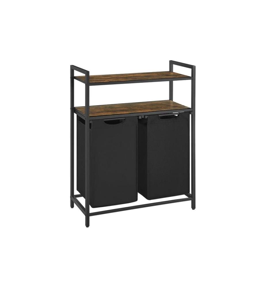 VASAGLE - Wäschekorb  46 l, Schwarz