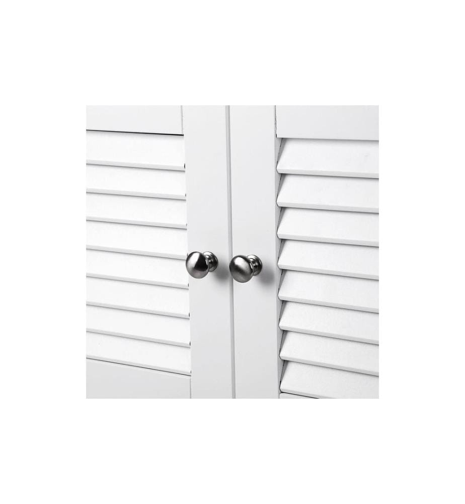 VASAGLE - Waschbeckenunterschrank mit Türen 60 x 60 cm, Weiss