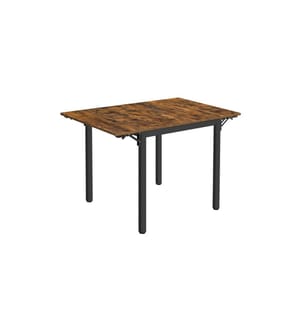 VASAGLE - Tisch für 4 Personen 120 x 76.2 cm, Braun/Schwarz