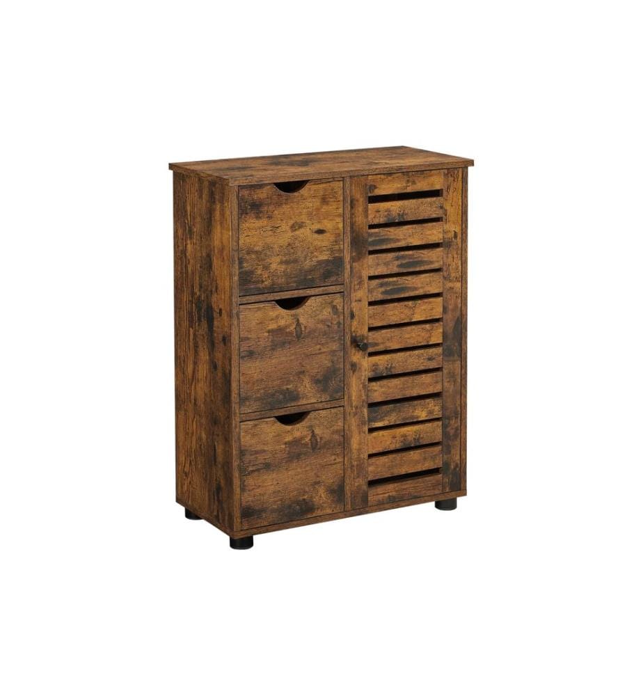 VASAGLE - Schrank mit Schubladen 60 x 80 cm, Braun