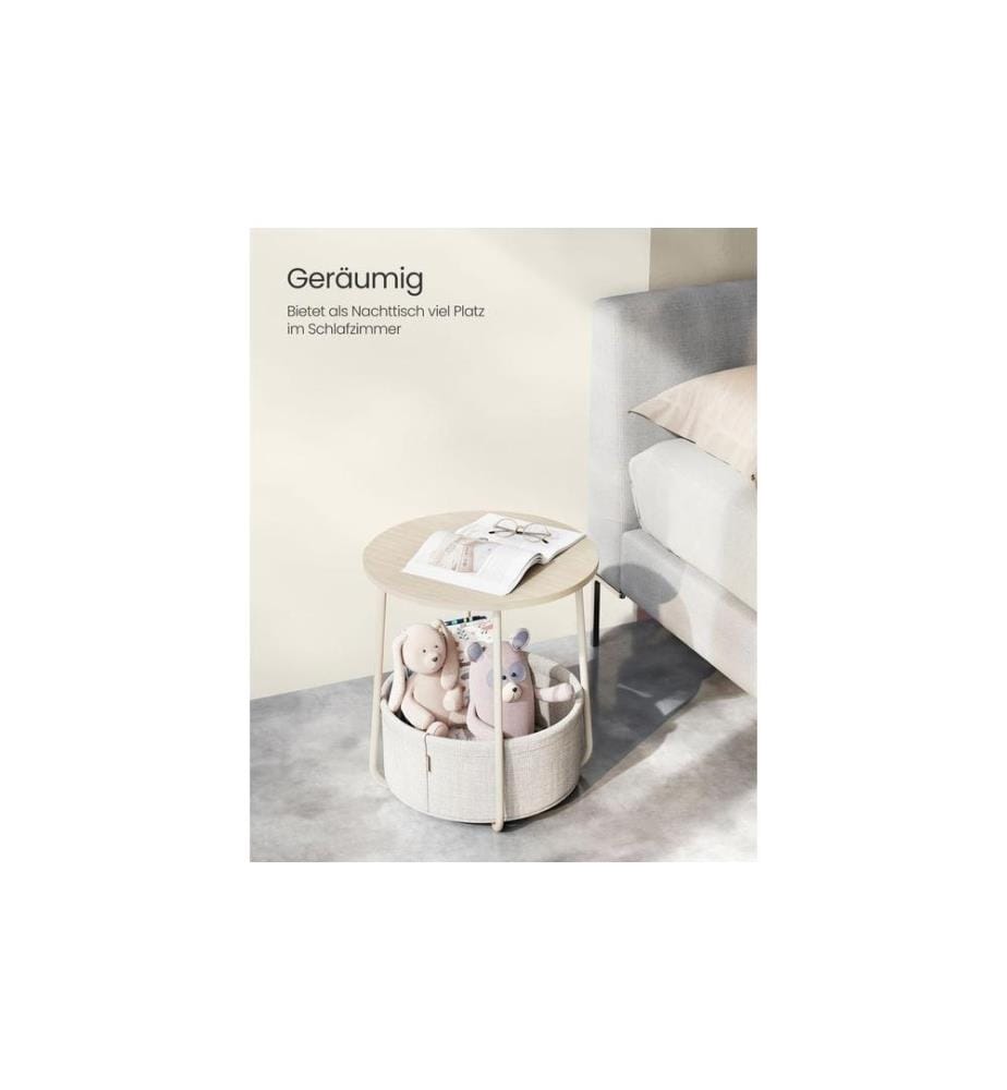 VASAGLE - Couchtisch 45 x 51 cm, Beige