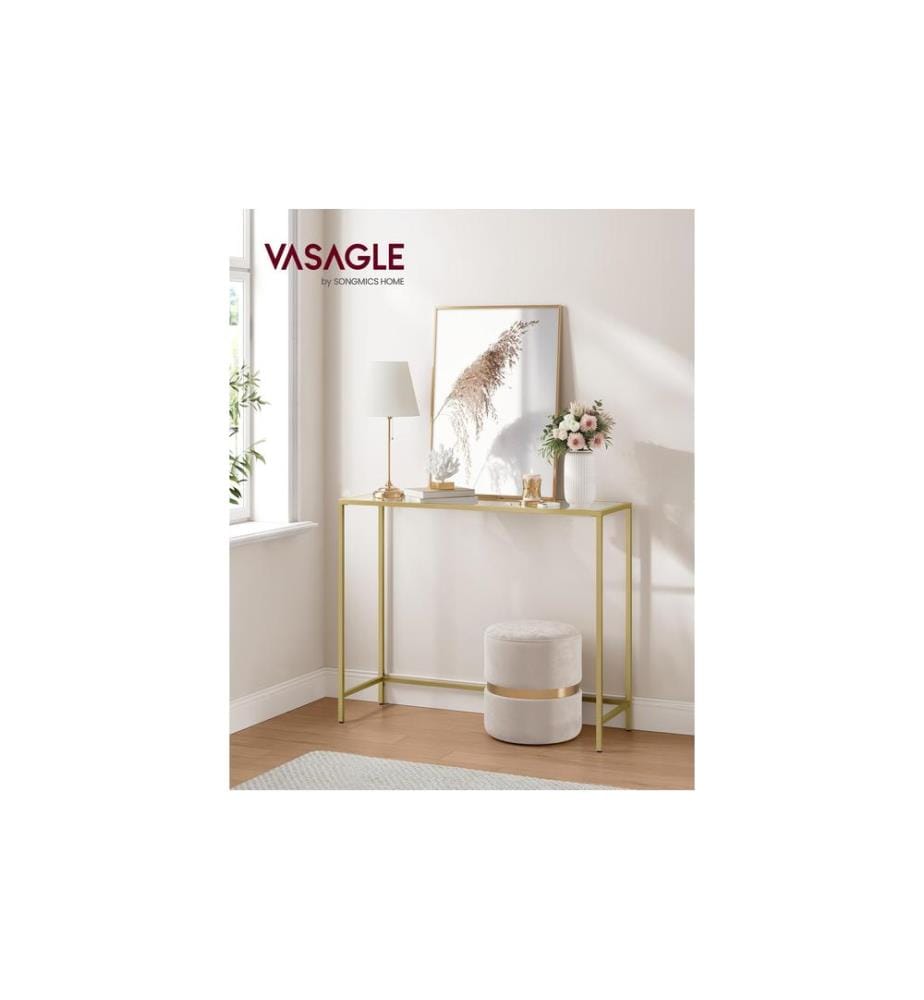 VASAGLE - Konsolentisch 100.5 x 80 cm, Gold