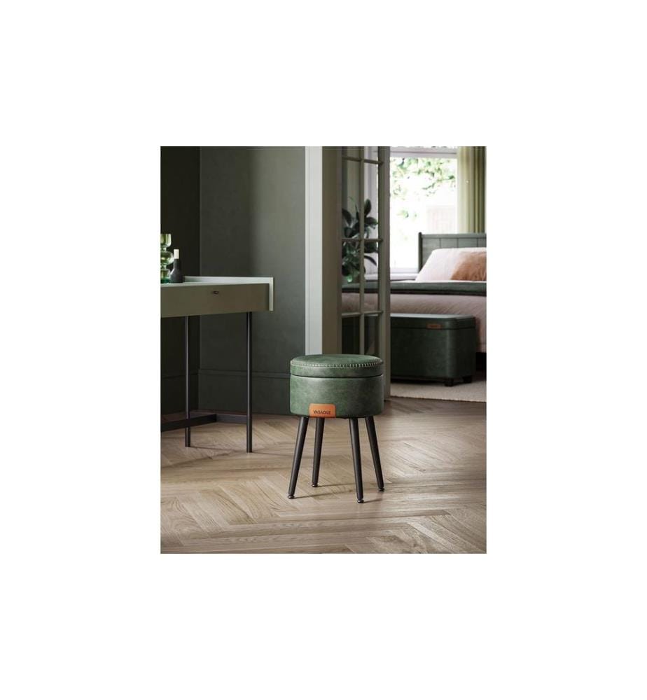 VASAGLE - Hocker 32 cm, Grün