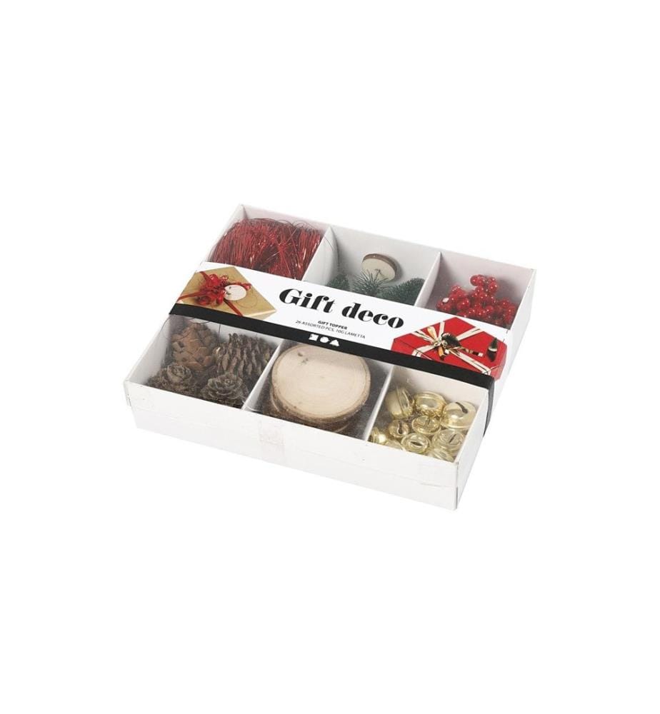 CREATIV COMPANY - Decorazione regalo Noël 25 pièces assorties