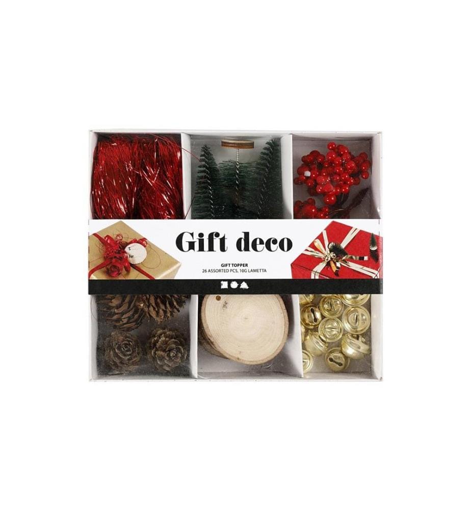 CREATIV COMPANY - Decorazione regalo Noël 25 pièces assorties