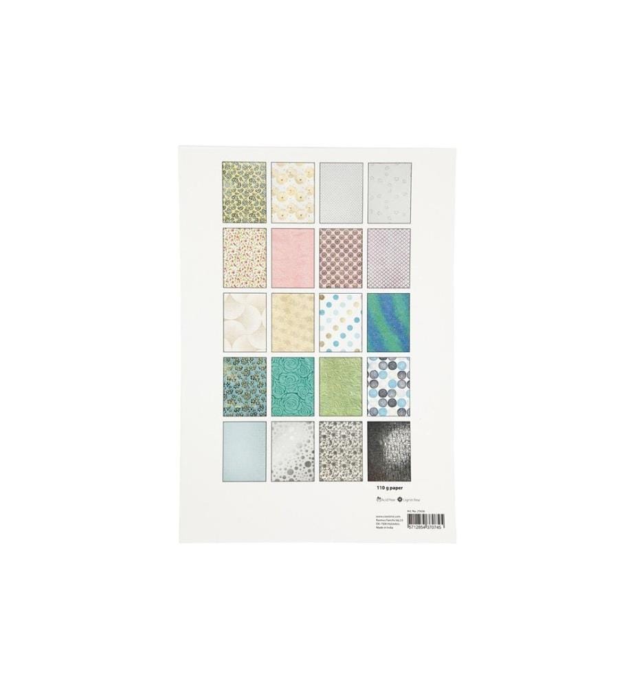 CREATIV COMPANY - Papier fait à la main A4 20 feuilles, Multicolore