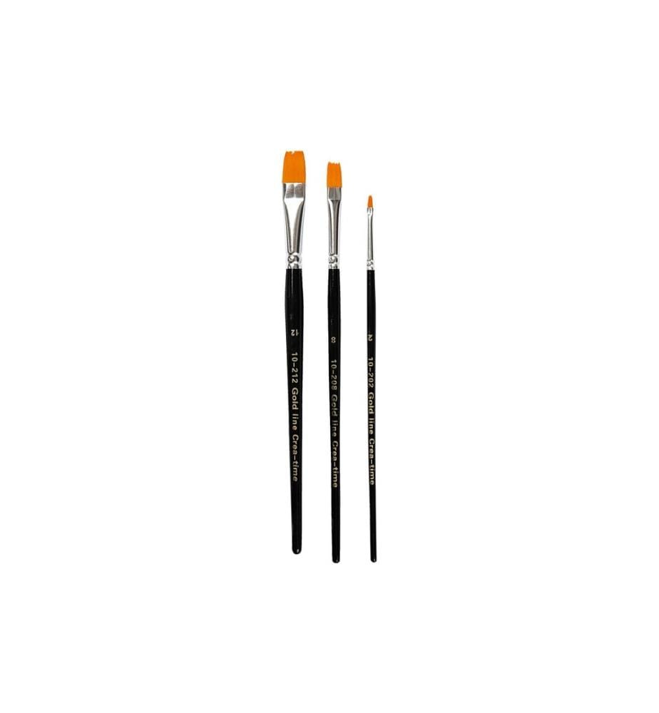 CREATIV COMPANY - Nylonhaarpinsel Universal 3 Stück