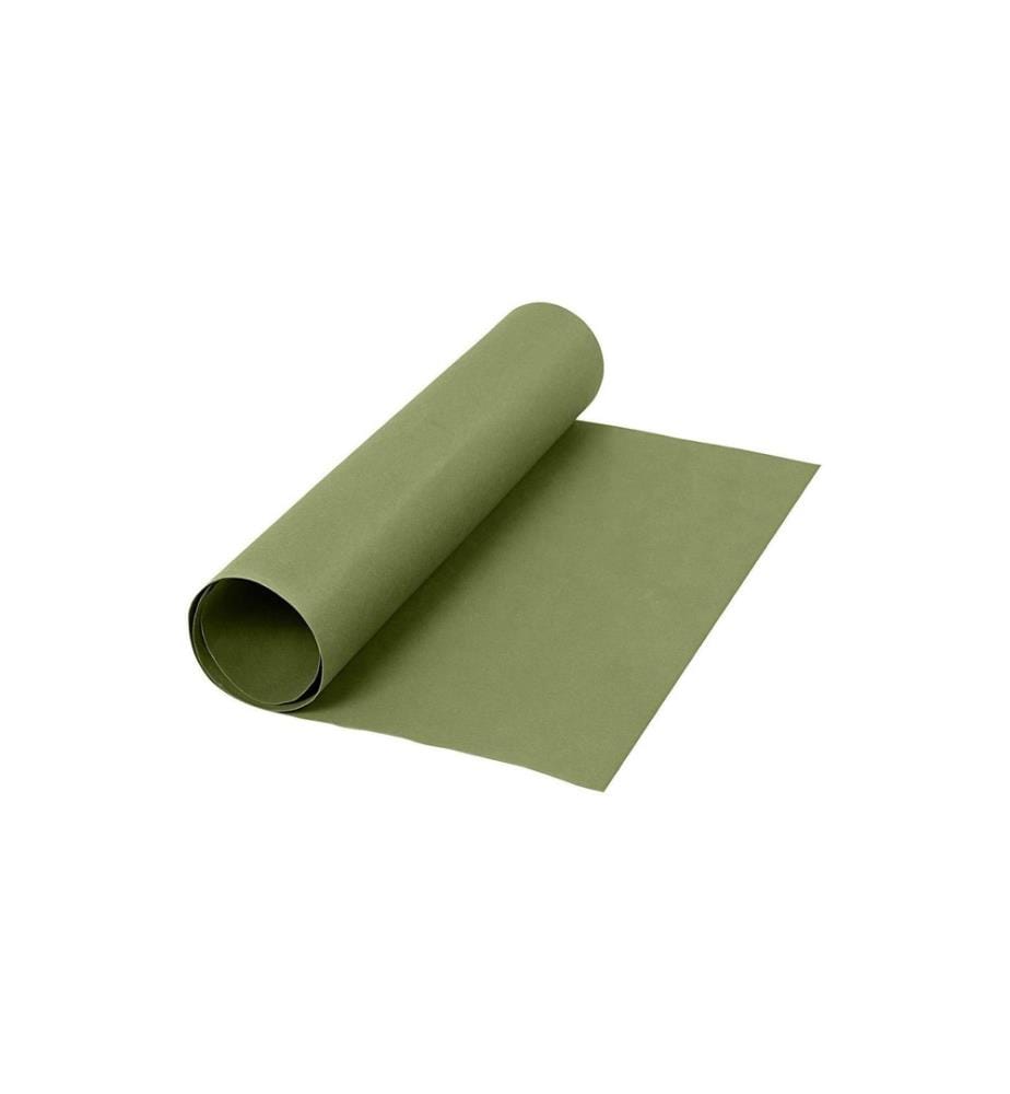 CREATIV COMPANY - Lederpapier Rolle, 350 g, 1 Stück, Grün