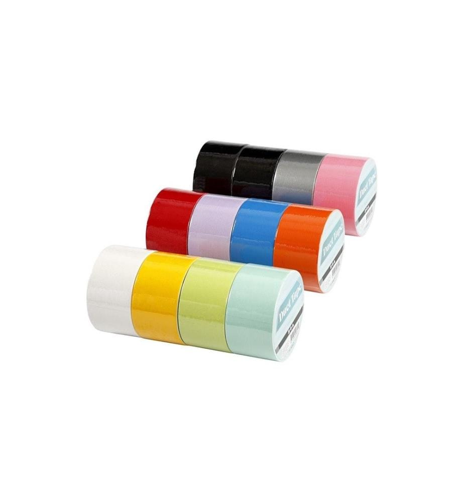 CREATIV COMPANY - Gewebeband Duct Tape 48 mm x 5 m, Mehrfarbig