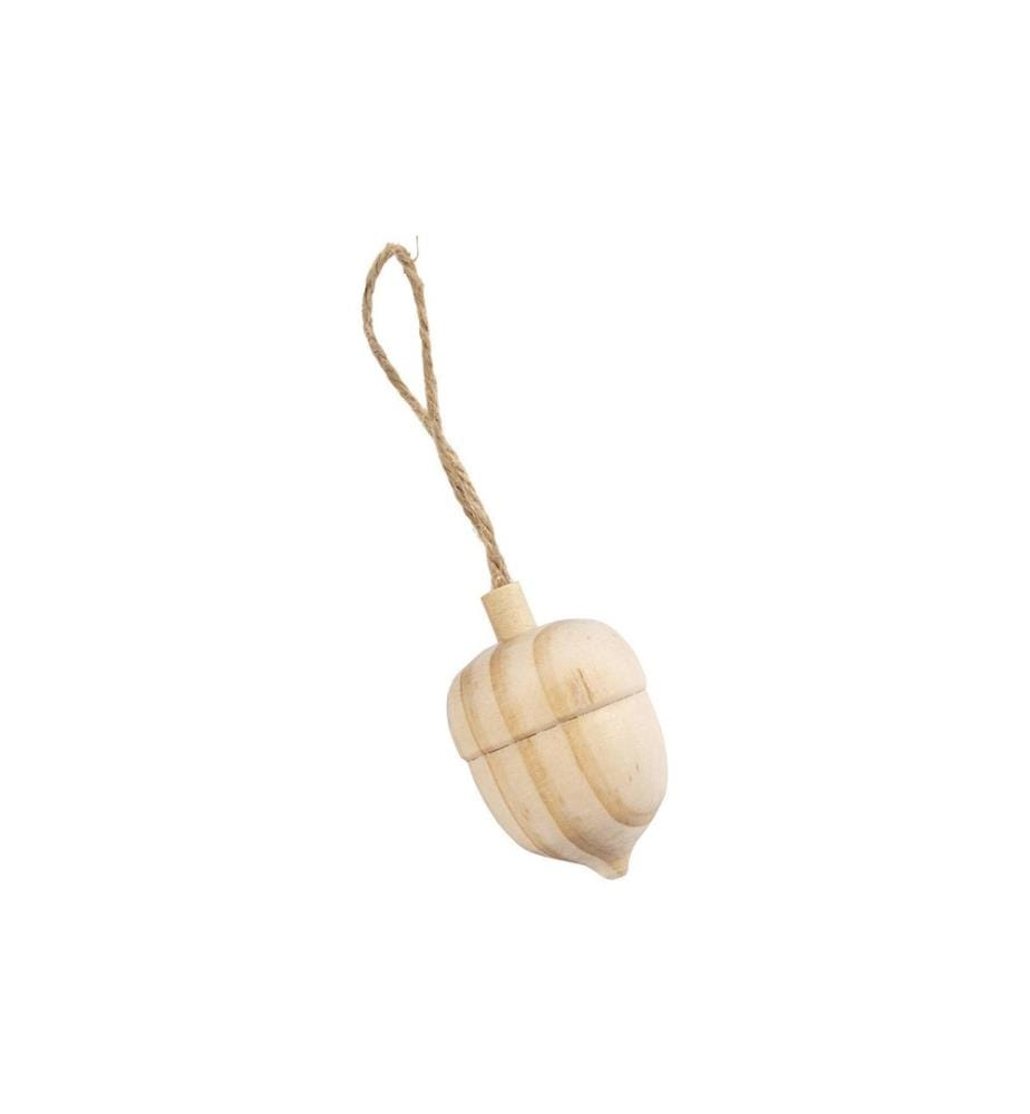 CREATIV COMPANY - Deko Anhänger aus Holz 4 x 3 cm