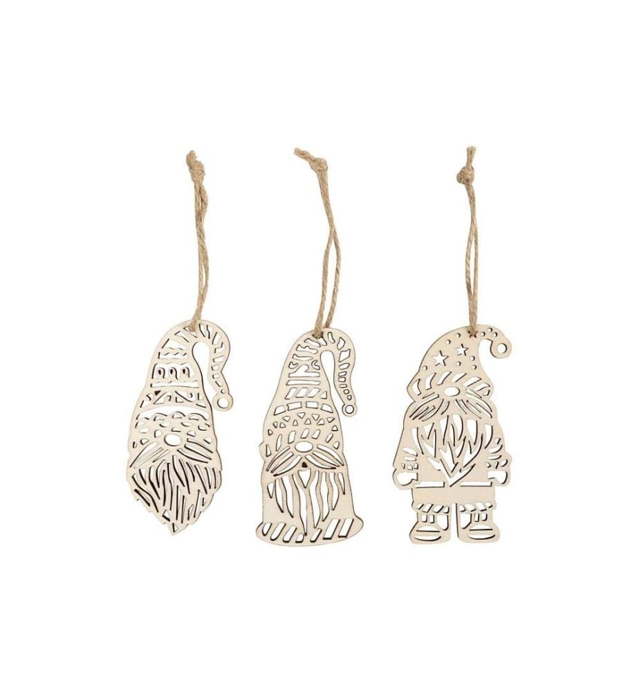 CREATIV COMPANY - Kits de bricolage pour décorations Pendentif 6 pièces, 8 x 4 cm