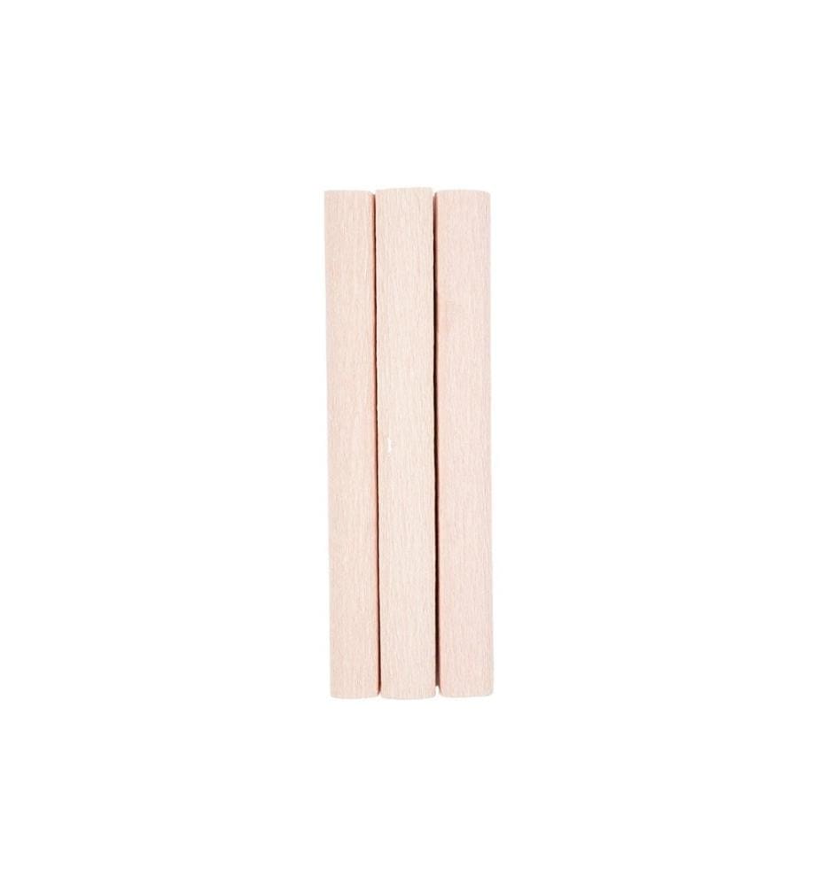 CREATIV COMPANY - Papier crêpe 25 x 60 cm, 3 rouleaux, rose mat