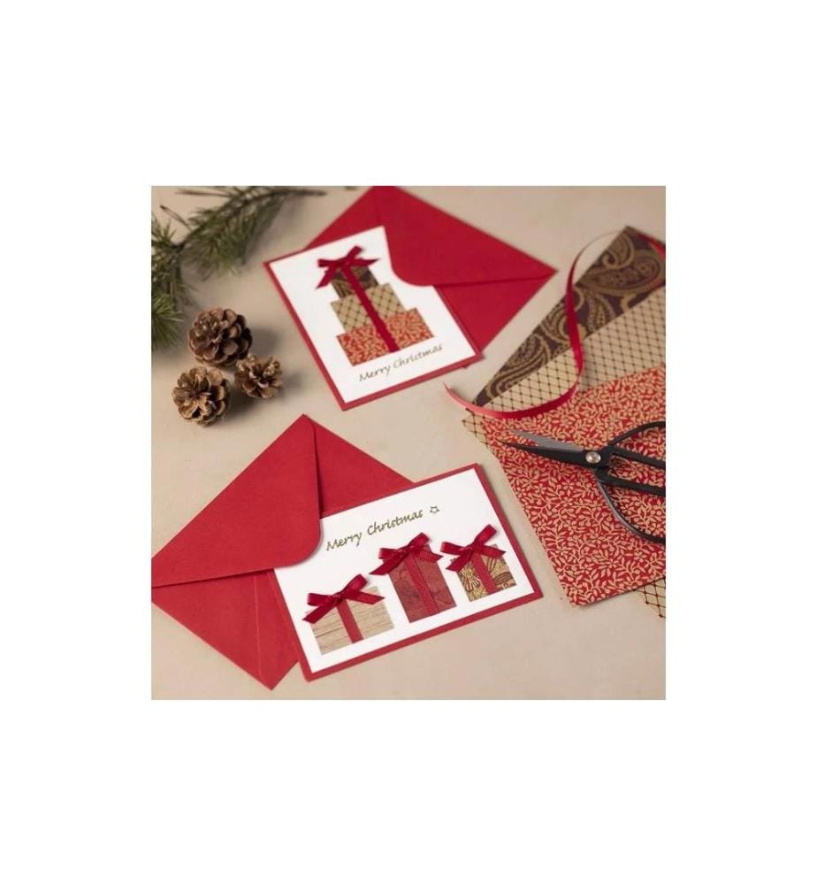 CREATIV COMPANY - Papier fait à la main A4, 20 feuilles, naturel rouge-brun