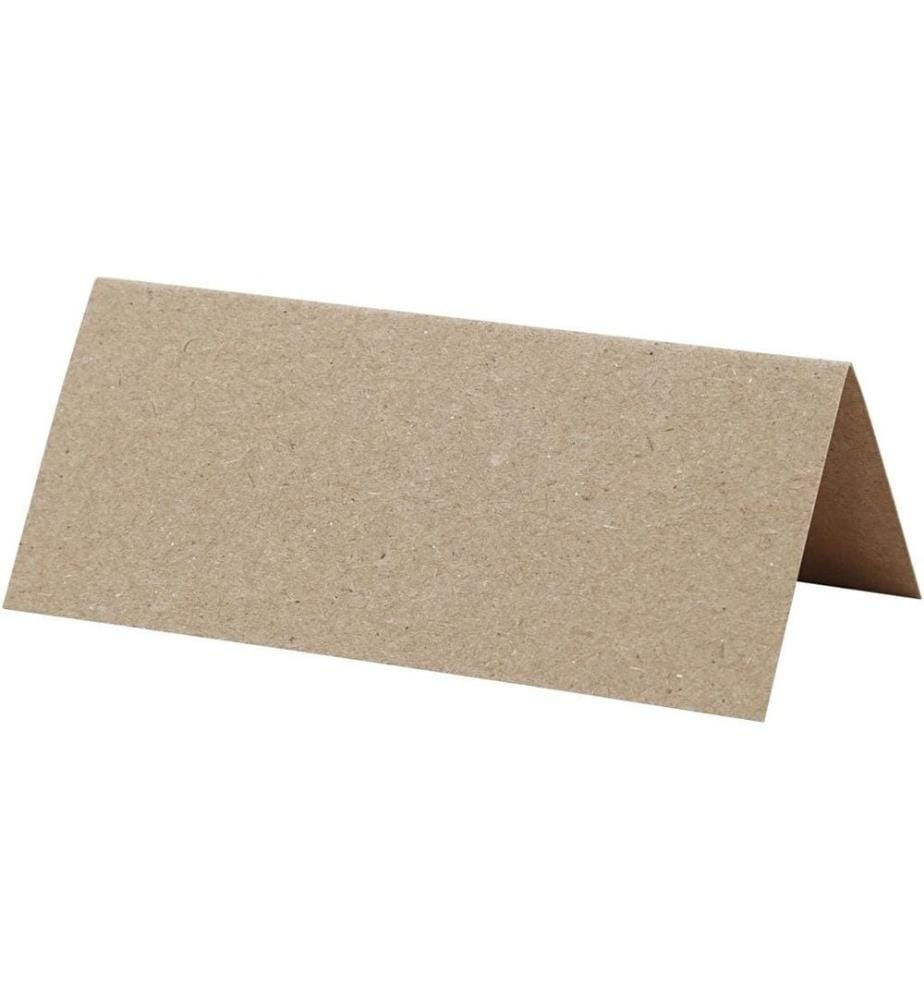 CREATIV COMPANY - Tischkarte 9 x 4 cm, 20 Stück, Natur