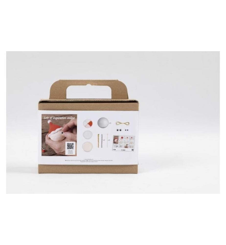CREATIV COMPANY - Bastelset Weihnachtskugeln Santa und Engel